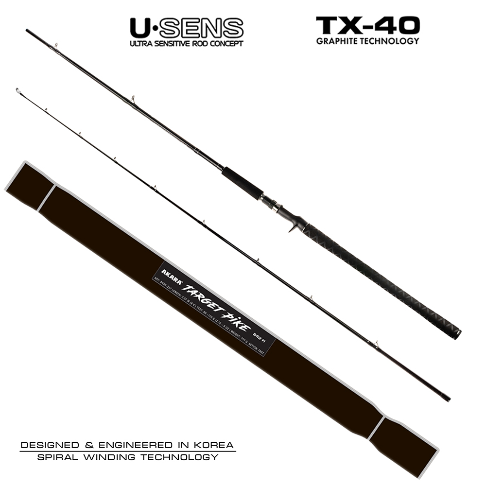 Makšķerkāts Akara "Target Pike" H842 - 2.57m, tests 60-170g