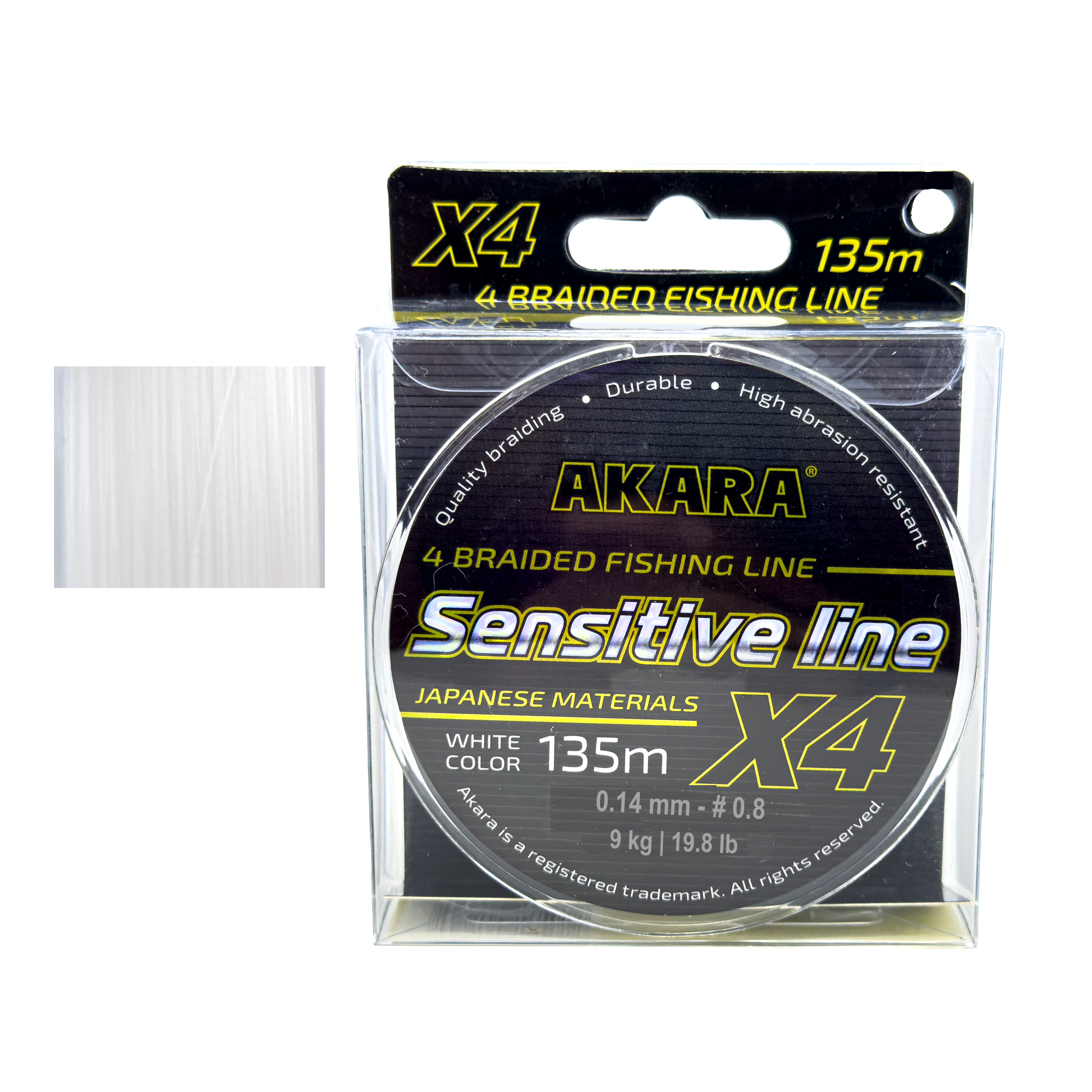 Aukla AKARA "Sensitive Line X4 135" #0.8 (0.14mm, 9kg)