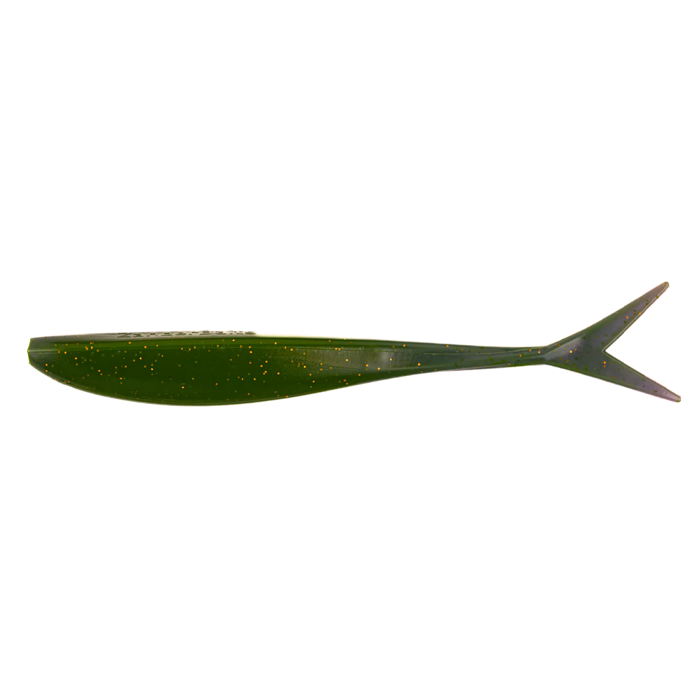 Silikona māneklis ZanderBaits VTail FAT 5.5'/15cm - Green LOX UV