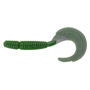 Silikona māneklis ZanderBaits Moon Tail 2.4'/1.8' Green LOX UV