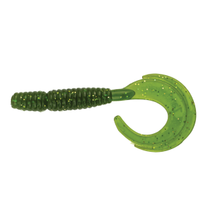 Silikona māneklis ZanderBaits Moon Tail 2.4'/1.8' Green Pumpkin
