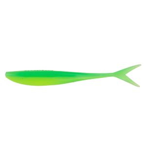 Silikona māneklis ZanderBaits VTail FAT 5.5'/15cm - Lime Chart UV