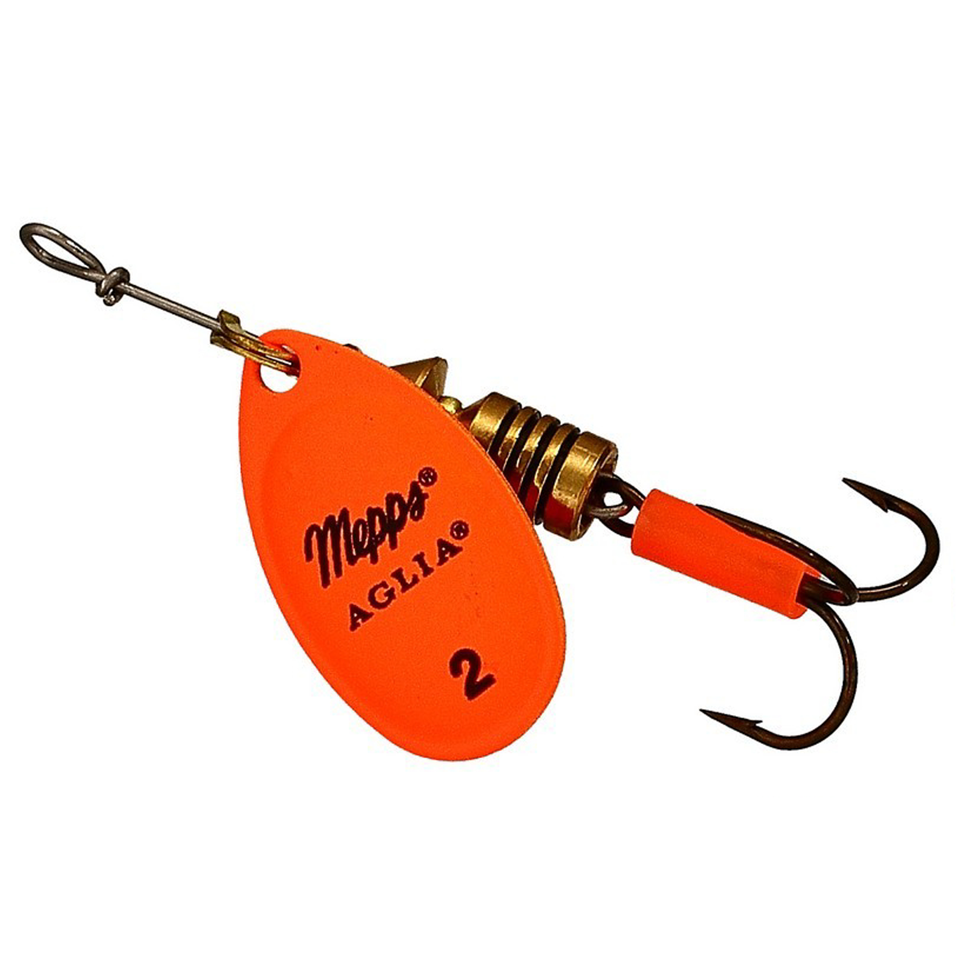 Vizulis rotiņš blisterī Mepps AGLIA Fluo #2 - Orange