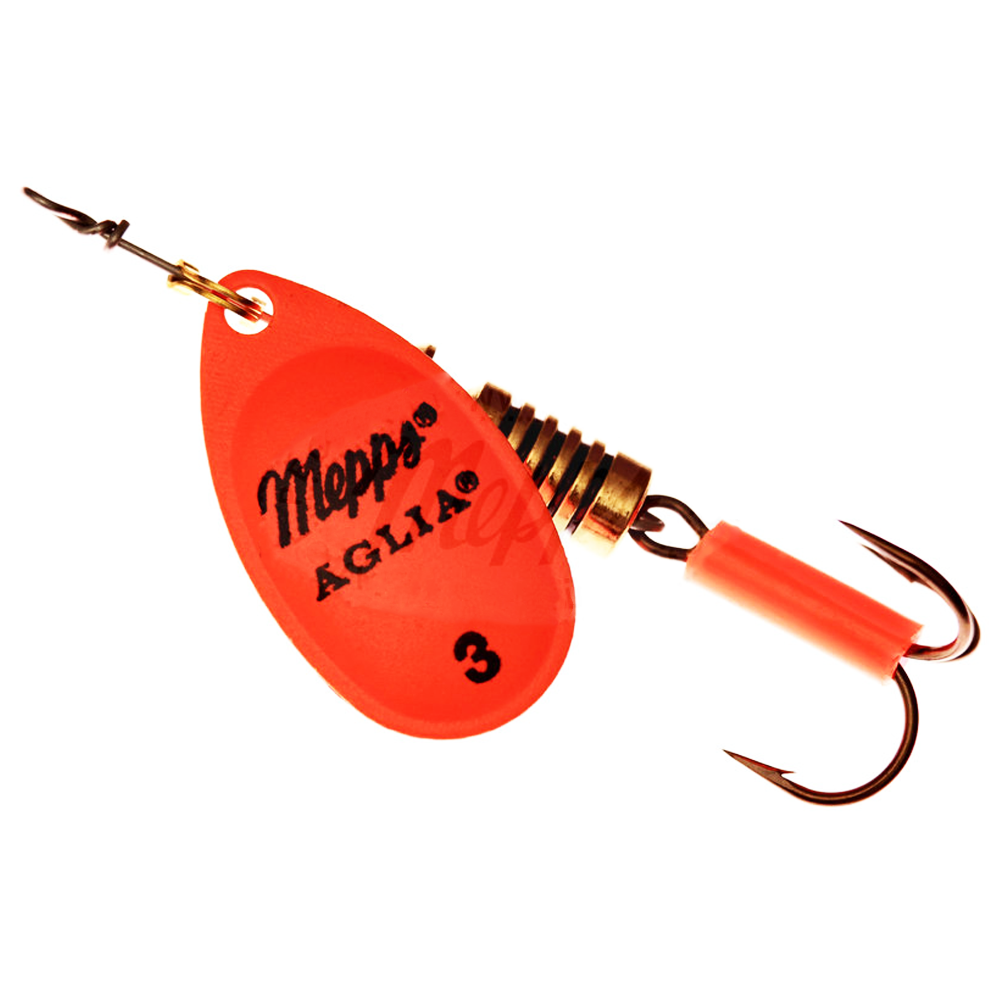 Vizulis rotiņš blisterī Mepps AGLIA Fluo #3 - Orange