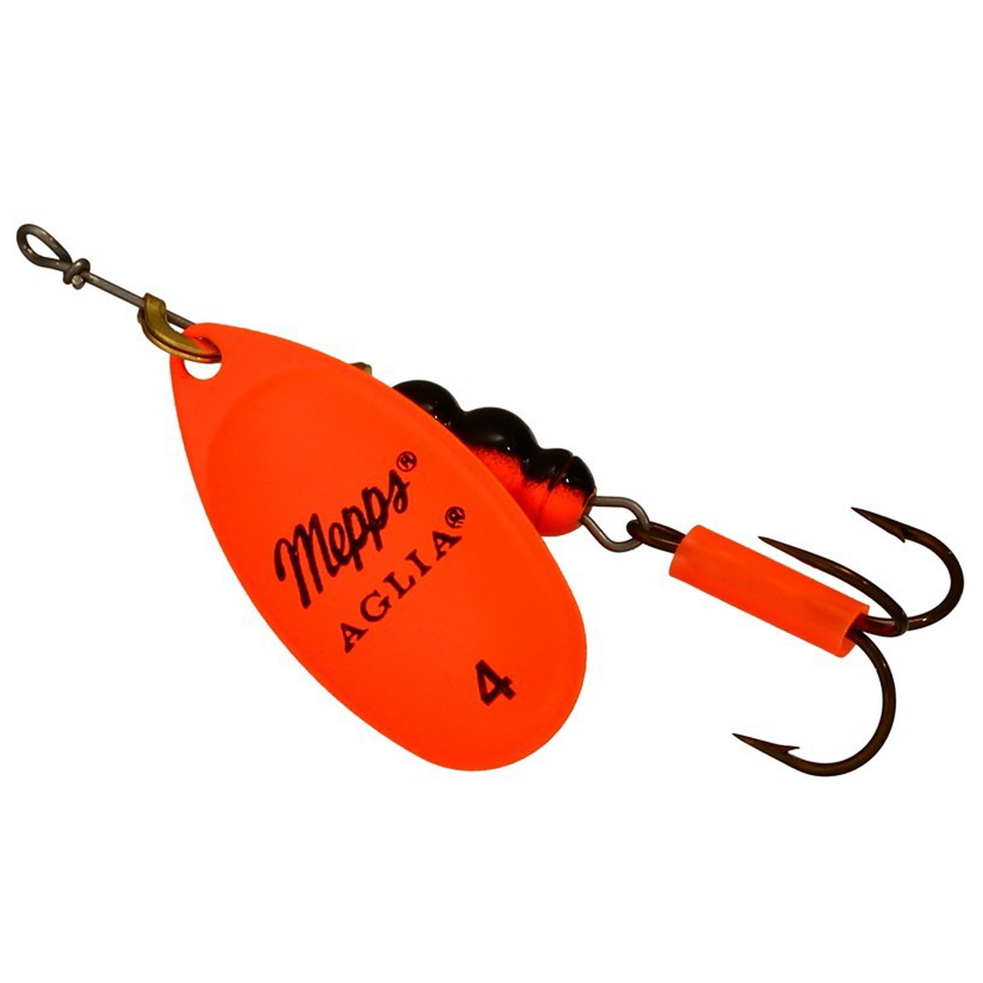 Vizulis rotiņš blisterī Mepps AGLIA Fluo #4 - Orange