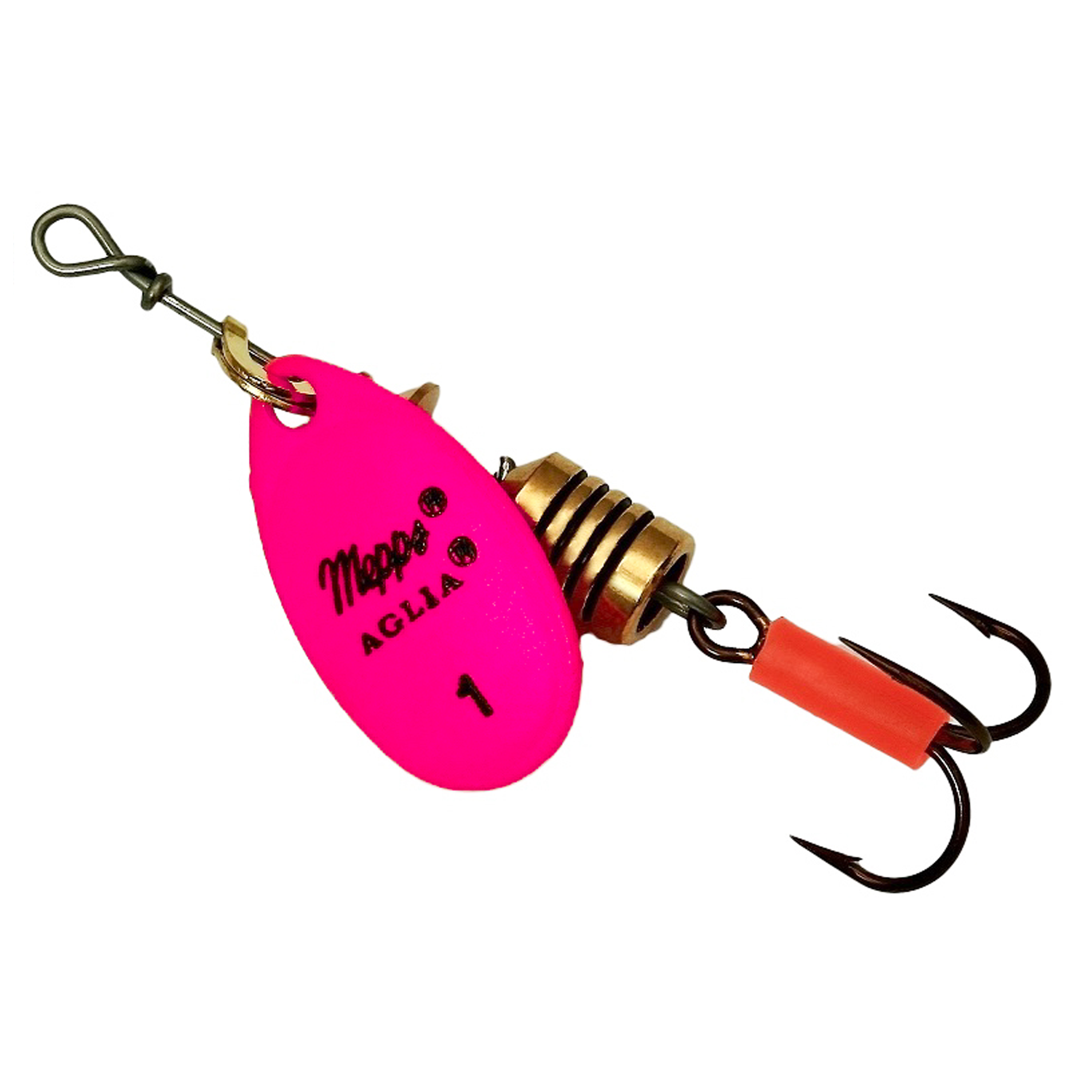 Vizulis rotiņš blisterī Mepps AGLIA Fluo #1 - Pink
