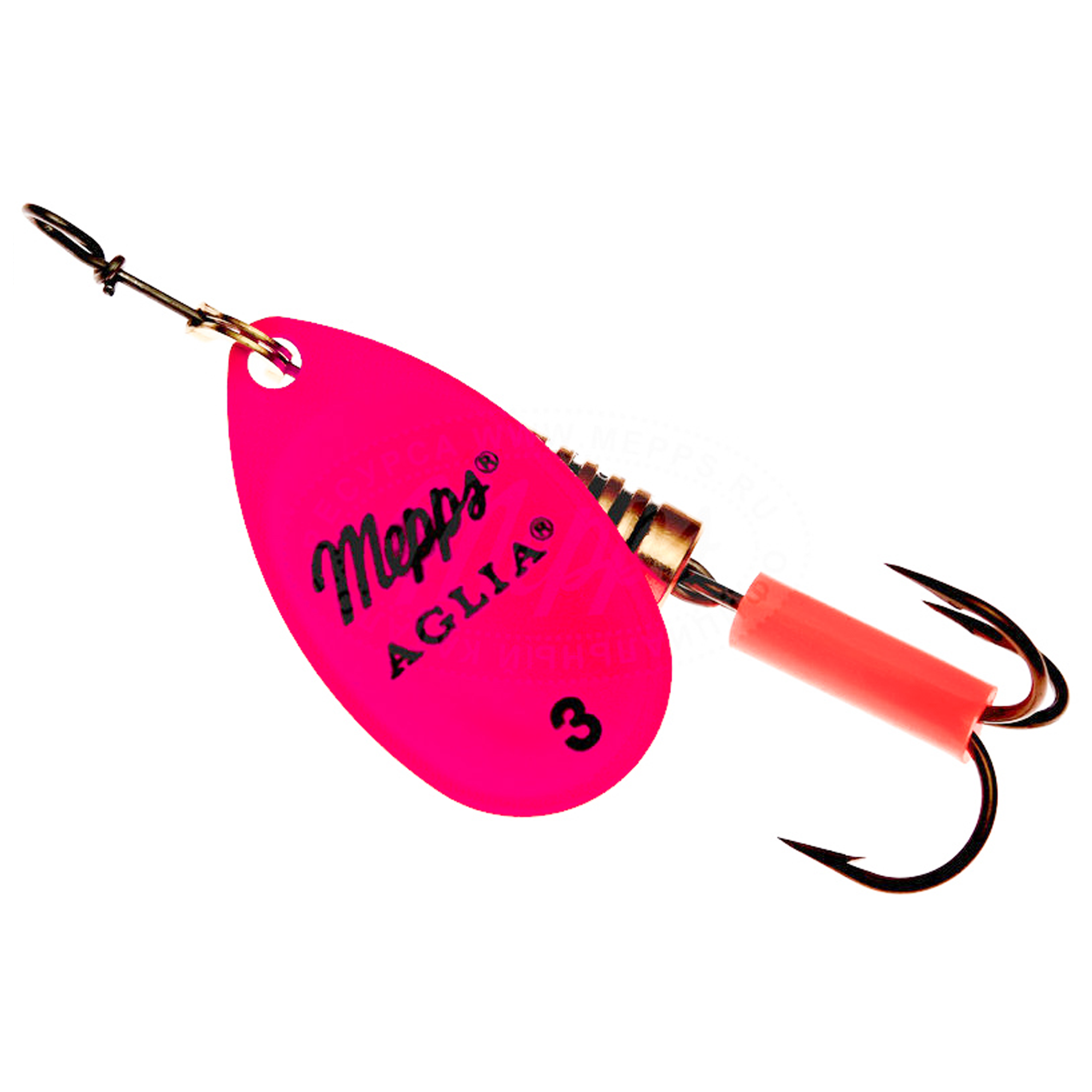 Vizulis rotiņš blisterī Mepps AGLIA Fluo #3 - Pink