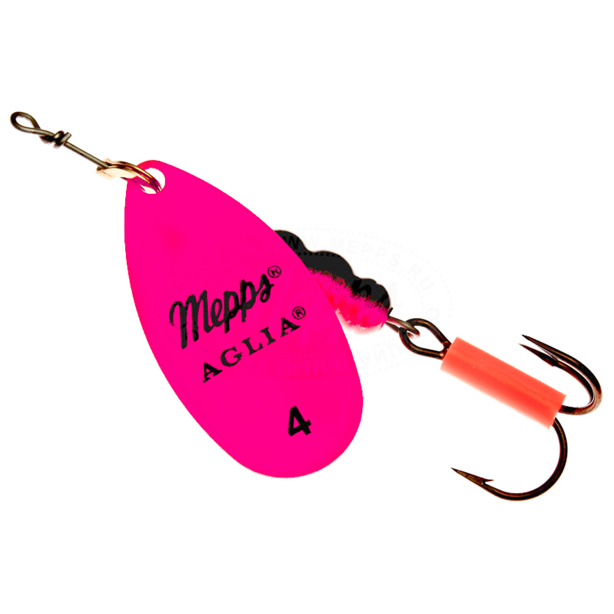 Vizulis rotiņš blisterī Mepps AGLIA Fluo #4 - Pink