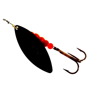 Vizulis rotiņš blisterī Mepps Aglia Long #3 - Black