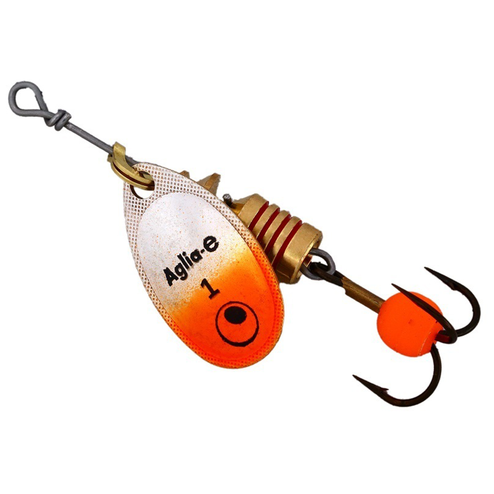 Vizulis rotiņš blisterī Mepps AGLIA-e Brite #1 - Orange