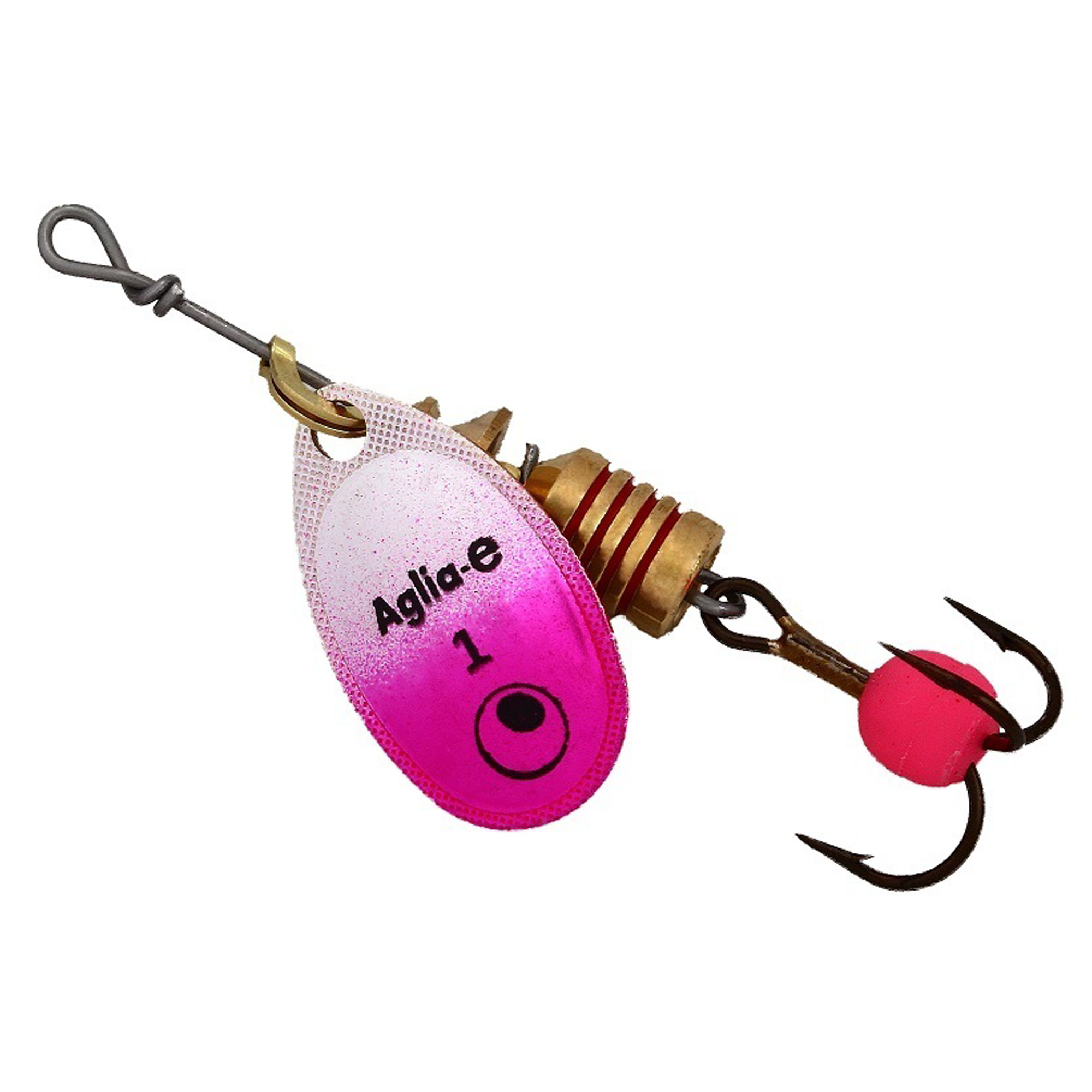 Vizulis rotiņš blisterī Mepps AGLIA-e Brite #1 - Pink