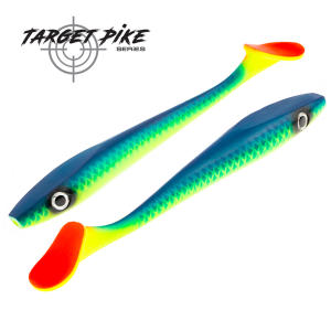 Silikona māneklis AKARA SOFTTAIL "Jobe Target Pike" 200mm (1gb)- 301