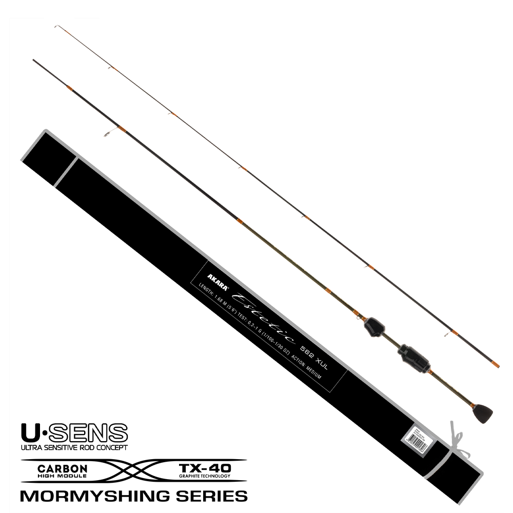 Mormišinga spinings Akara "Estetic" 602 XUL 1.80m, tests 0.2-1g