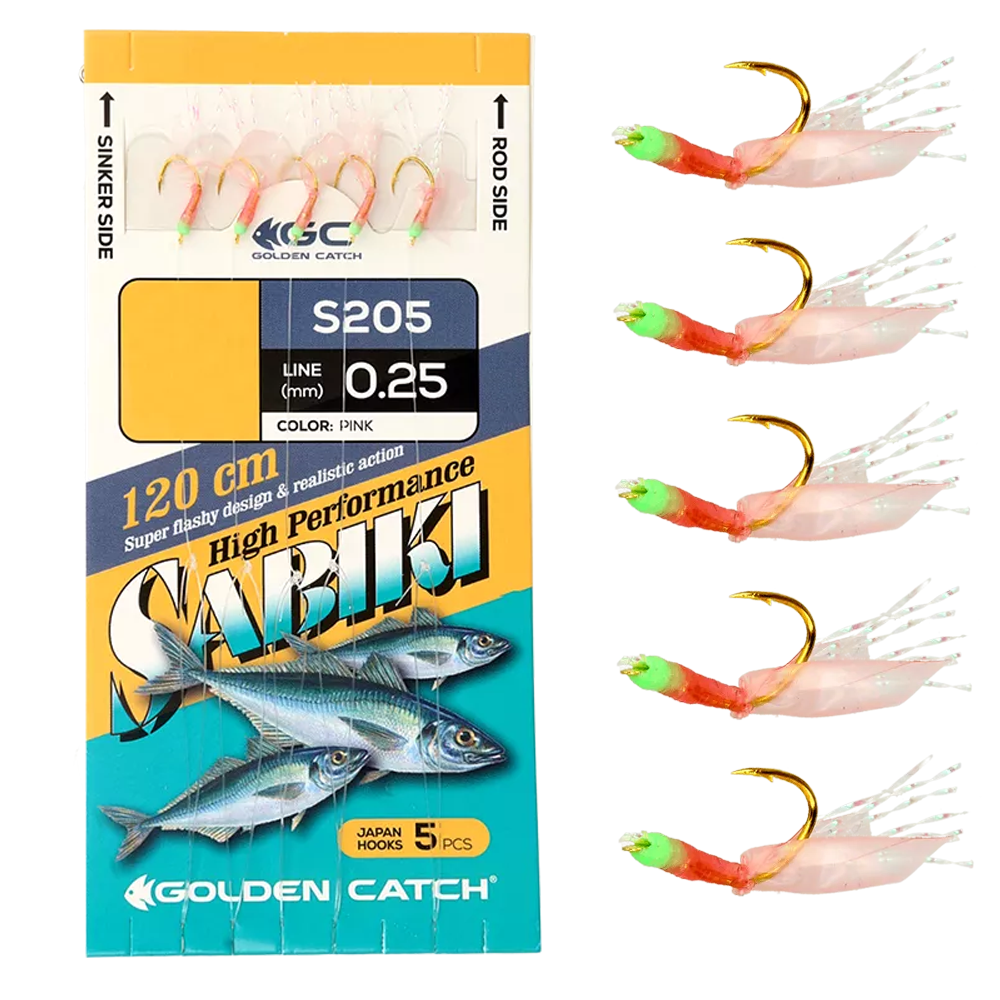 Reņģu, salaku sistēma Golden Catch Aji Sabiki S205 #6