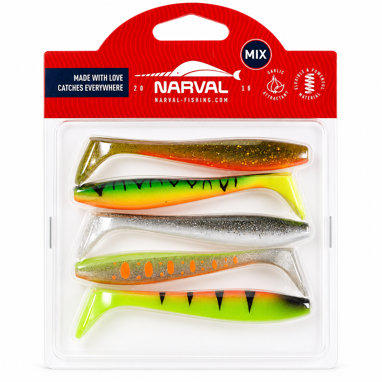 Silikona māneklis Narval Choppy Tail 10cm Mix #M04
