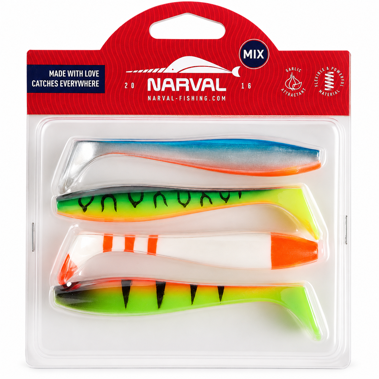 Silikona māneklis Narval Choppy Tail 12cm Mix #M06
