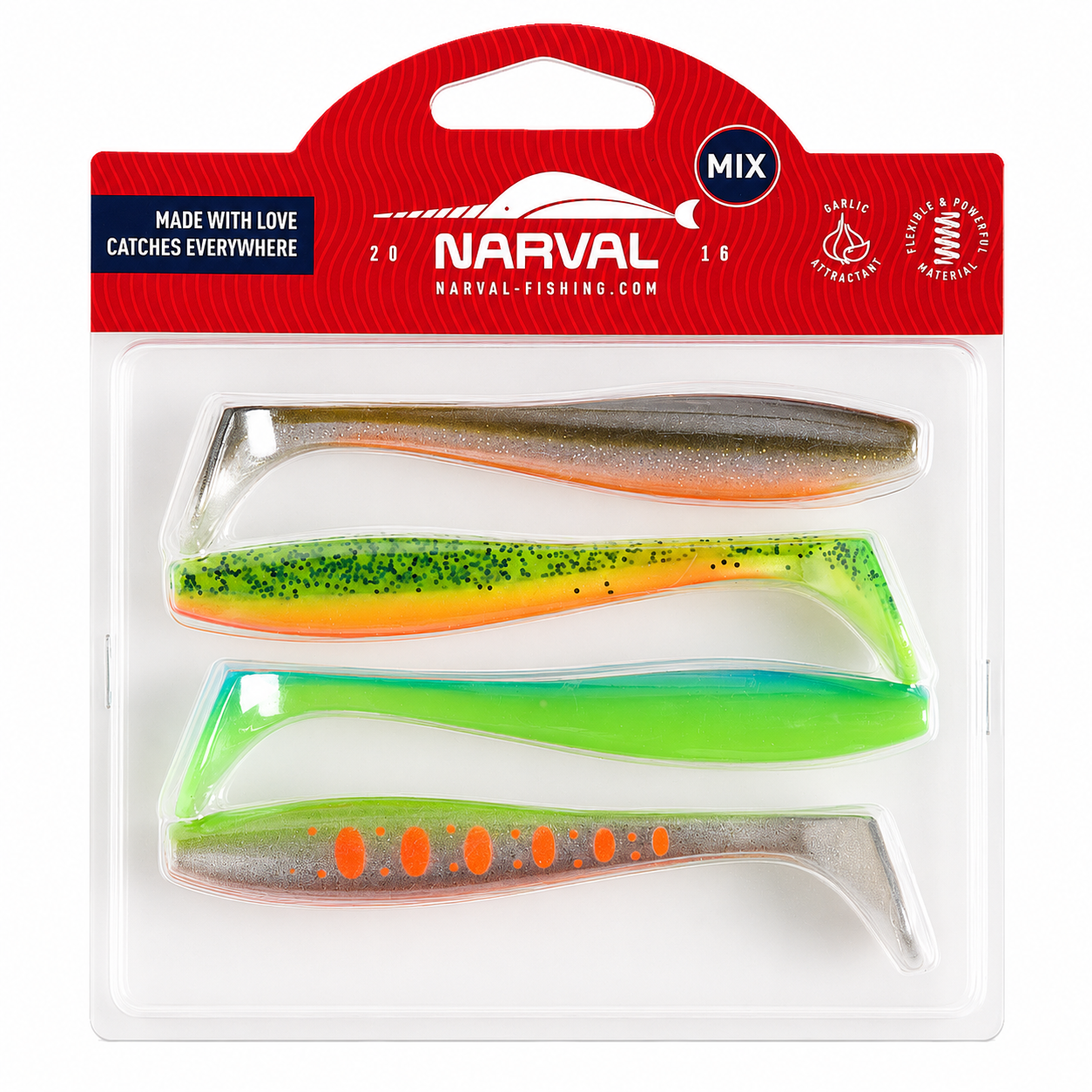Silikona māneklis Narval Choppy Tail 12cm Mix #M08